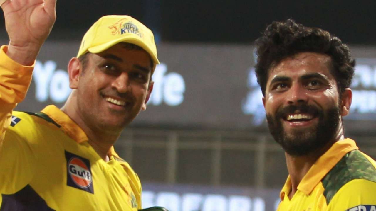 MS Dhoni (left) and Ravindra Jadeja. Pic: Chennai Super Kings