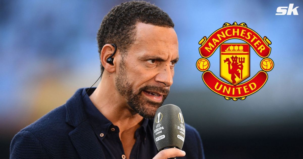 Ferdinand reacts to a disappointing night at Old Trafford