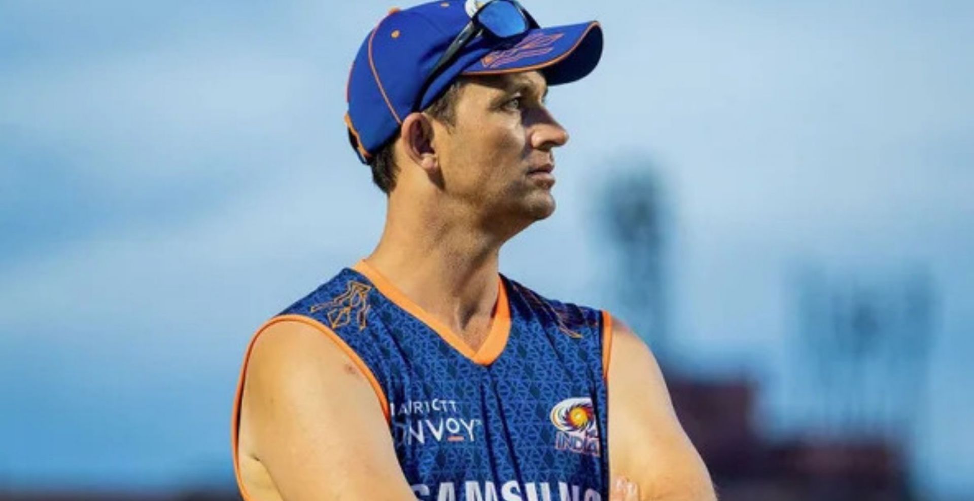 Mumbai Indians&#039; bowling coach Shane Bond (Credit: Twitter/MI)