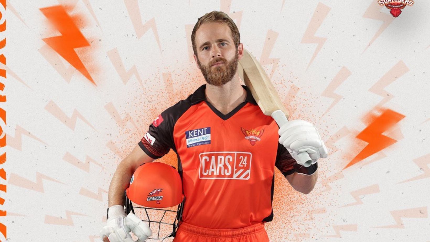 Kane Williamson in SunRisers Hyderabad&#039;s new jersey for IPL 2022