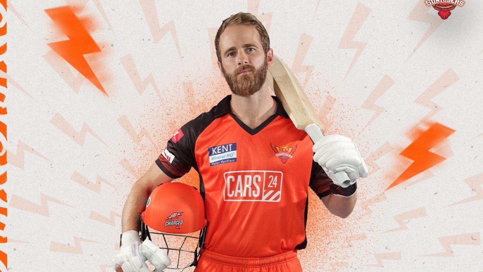 Kane Williamson in SunRisers Hyderabad's new jersey for IPL 2022