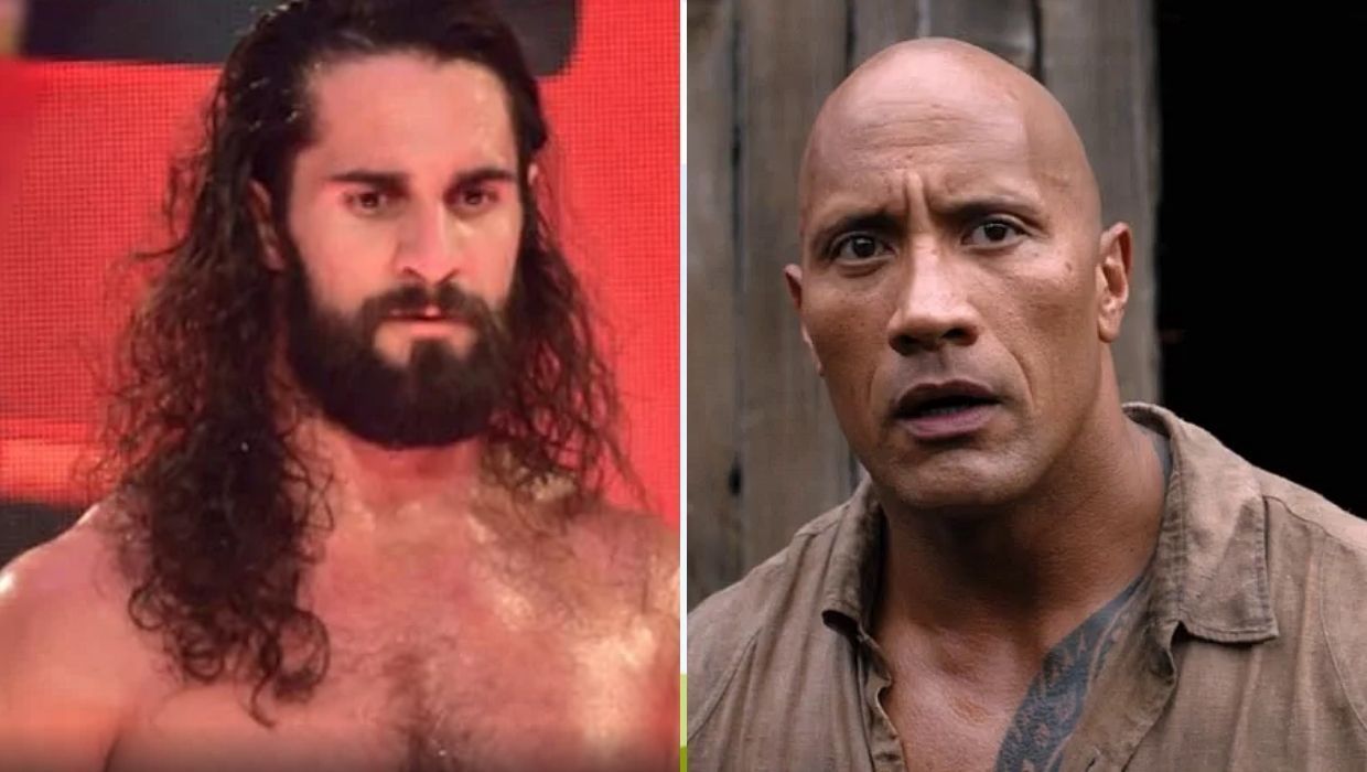Former WWE Champions - Seth Rollins and The Rock