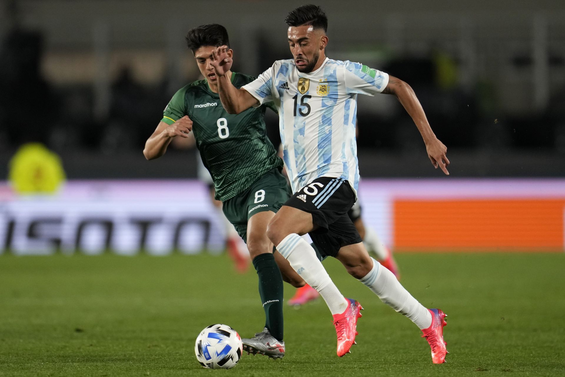 Gonzalez (right) vs Bolivia - FIFA World Cup 2022 Qatar Qualifier