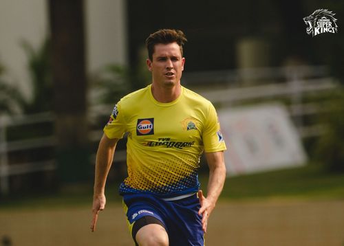 Chennai Super Kings cricketer Adam Milne. (Credit: Twitter/CSK)