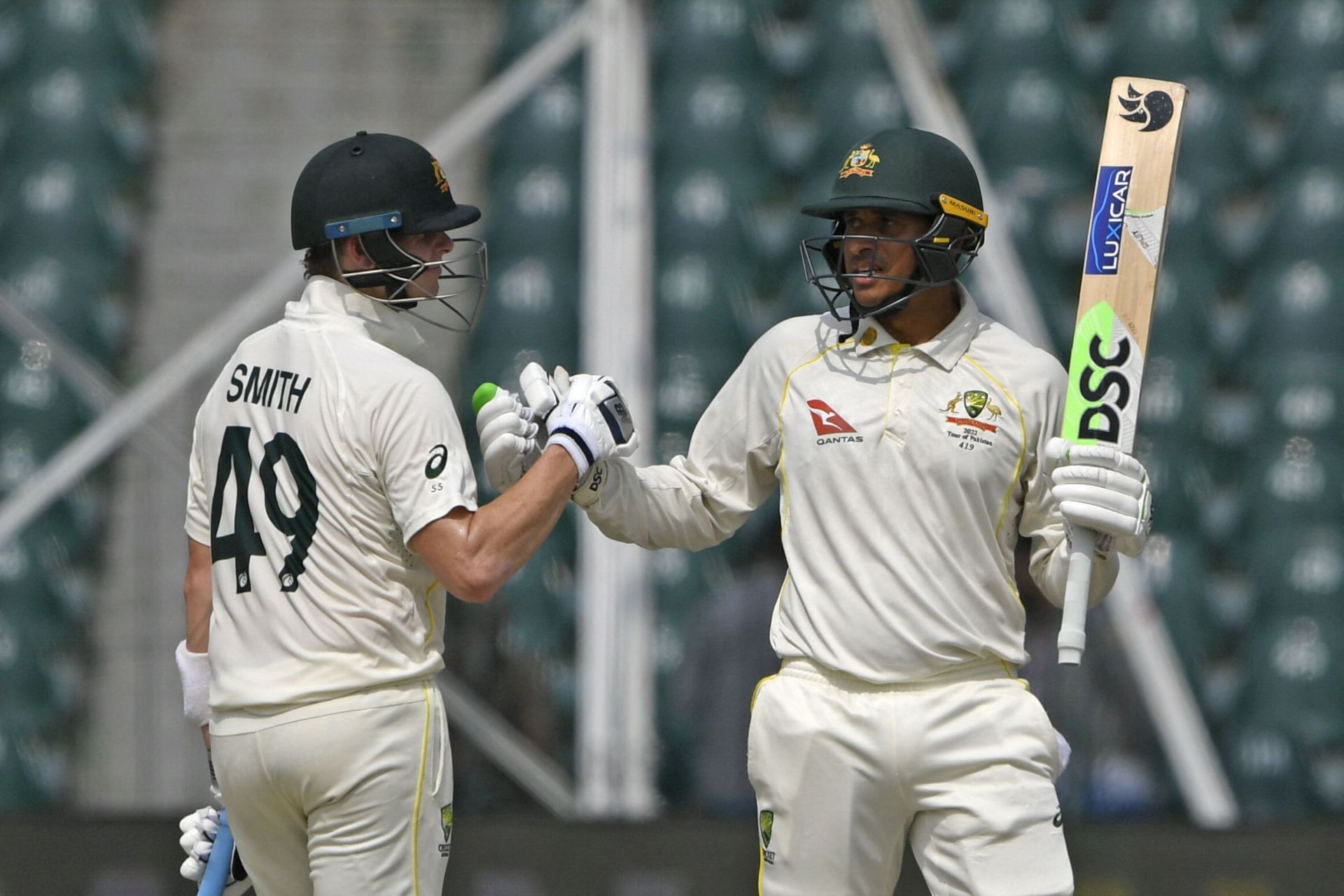 Steve Smith (left) and Usman Khawaja. (Image Credits: Twitter)