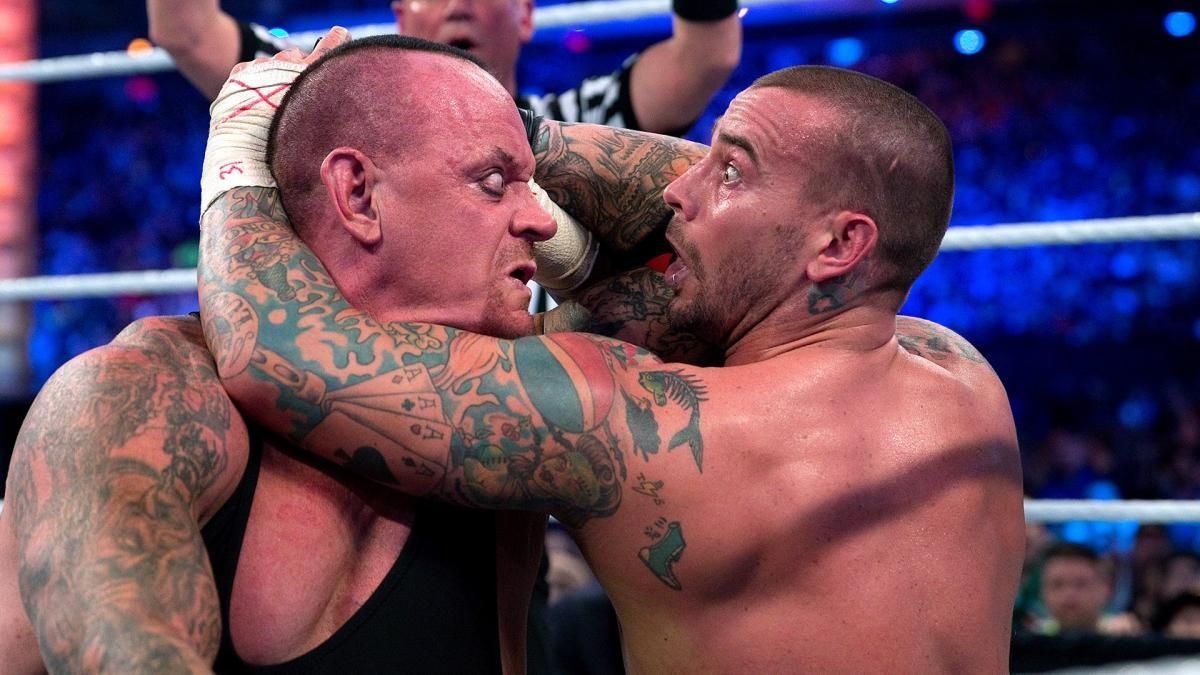 The Undertaker facing CM Punk at WrestleMania 29.