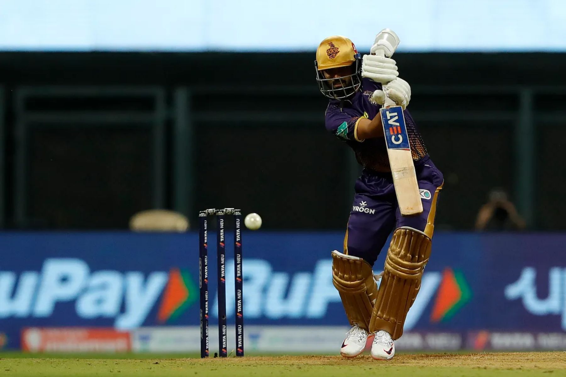 Ajinkya Rahane during his innings of 44 against CSK. Pic: IPLT20.COM