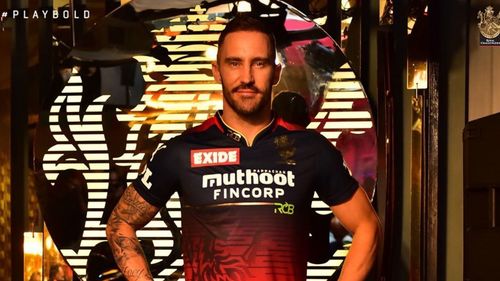 Faf du Plessis will be leading RCB in the IPL 2022 season. (P.C.: RCB Twitter)