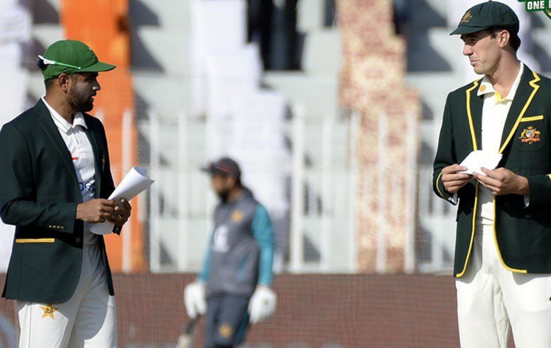 Babar Azam (L) and Pat Cummins. (Image: PCB)