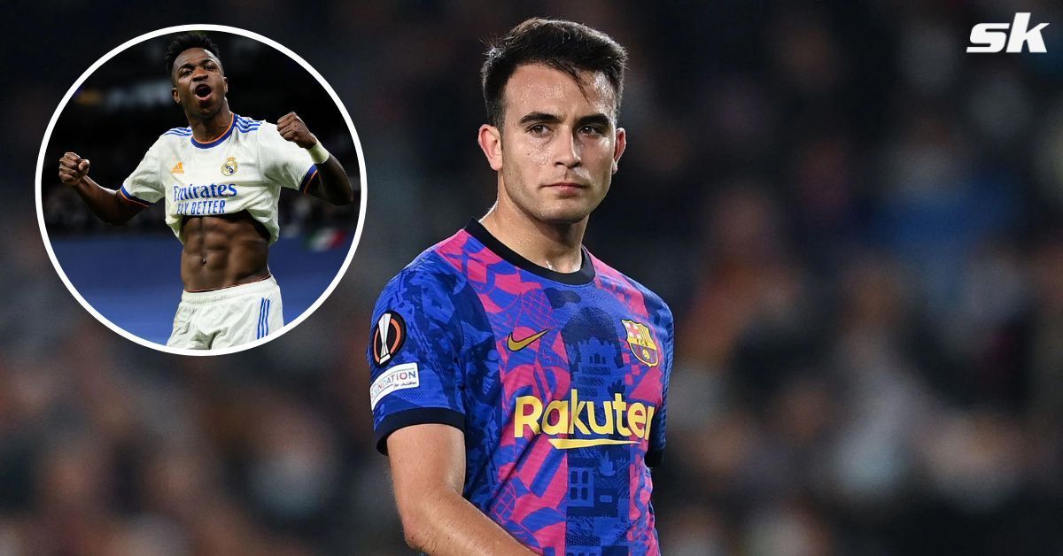 Eric Garcia and Vinicius Jr. exchanged a few words during the El Clasico.