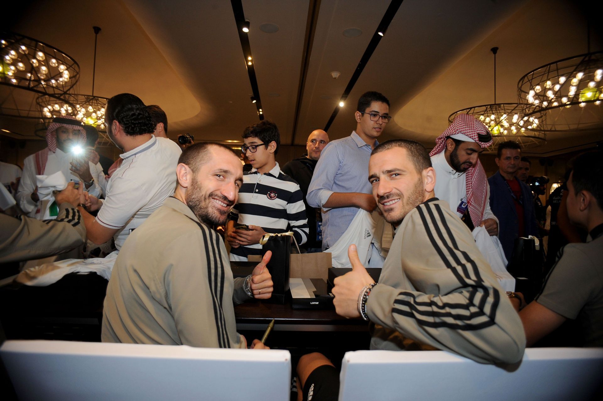 Georgio Chiellini (left) and Leonardo Bonucci (right) are now grizzled veterans.