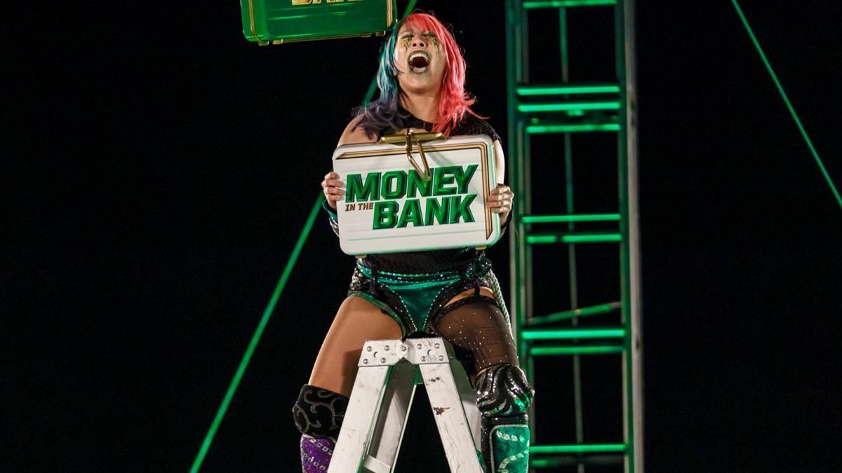 Asuka won the Women's Money in the Bank briefcase in 2020