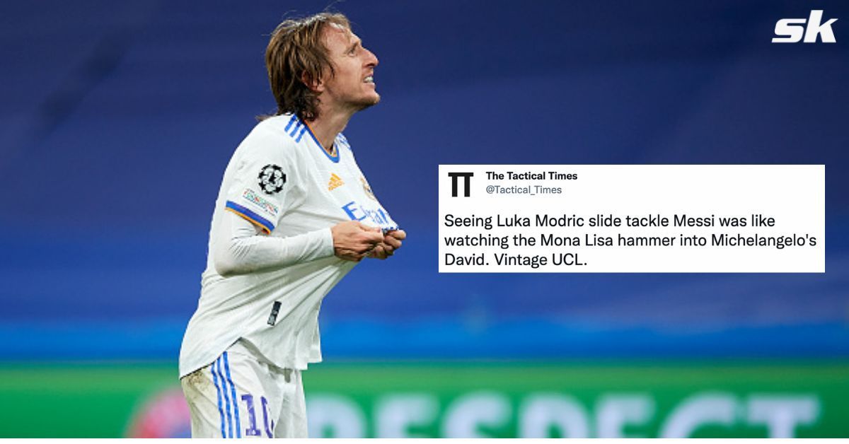 &quot;Prime Xavi or Iniesta could never&quot; - Fans hail Real Madrid&#039;s Luka Modric as a &#039;generational midfielder&#039; after PSG performance