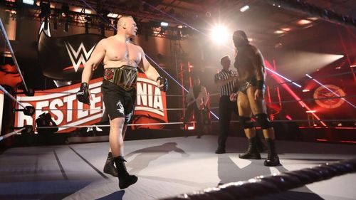 Brock Lesnar and Drew McIntyre headlined WrestleMania 36