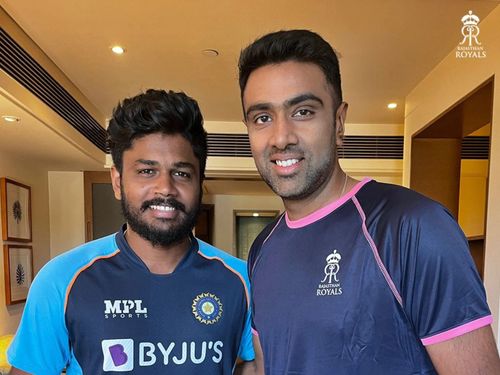 Sanju Samson (left) and R Ashwin (right) will share the dressing room in IPL 2022.