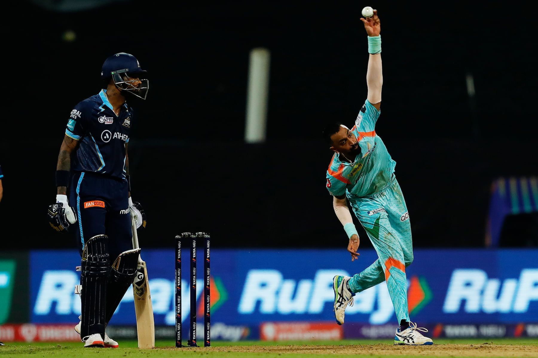 Fans witnessed a battle between Krunal and Hardik Pandya for the first time ever in the IPL (Image Courtesy: Gujarat Titans/Facebook)