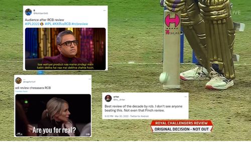 Twitter reactions to RCB's shocking review.