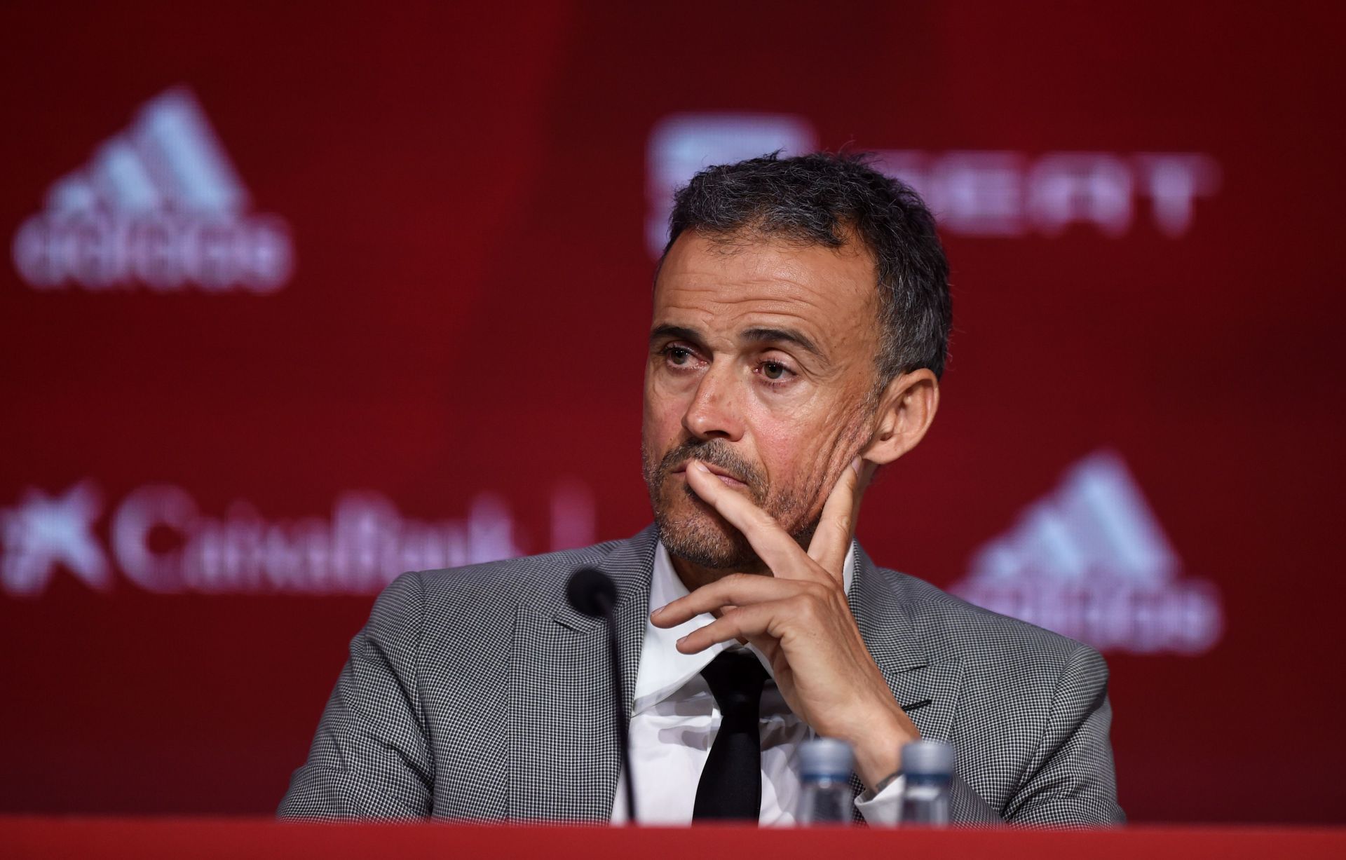 Luis Enrique is currently shinning with the Spanish national team