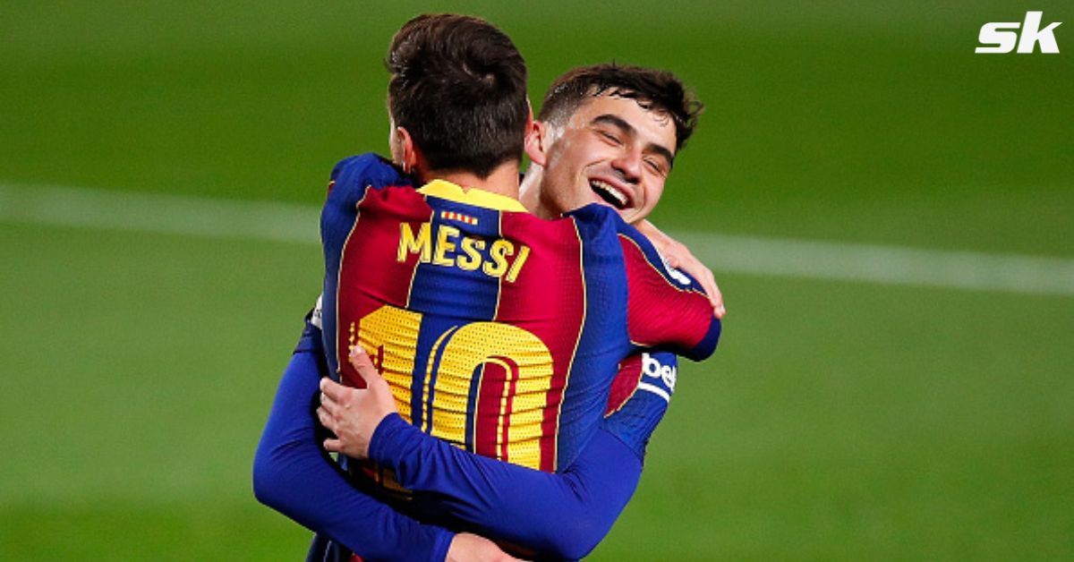Midfielder Pedri would be glad to have Lionel Messi back at Camp Nou