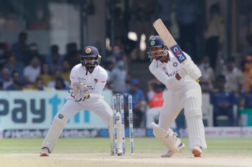 Mayank Agarwal could not play a substantial knock in the Test series against Sri Lanka [P/C: BCCI]