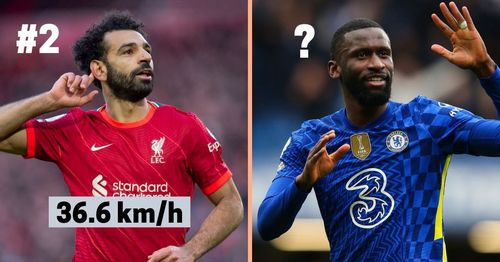 Liverpool's Mohamed Salah and Chelsea's Antonio Rudiger