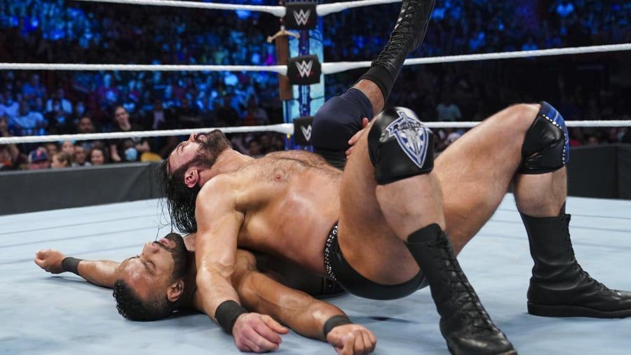 Drew McIntyre defeated Jinder Mahal this week