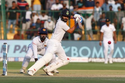 Virat Kohli was dismissed cheaply in India's second innings of the Bengaluru Test [P/C: BCCI]