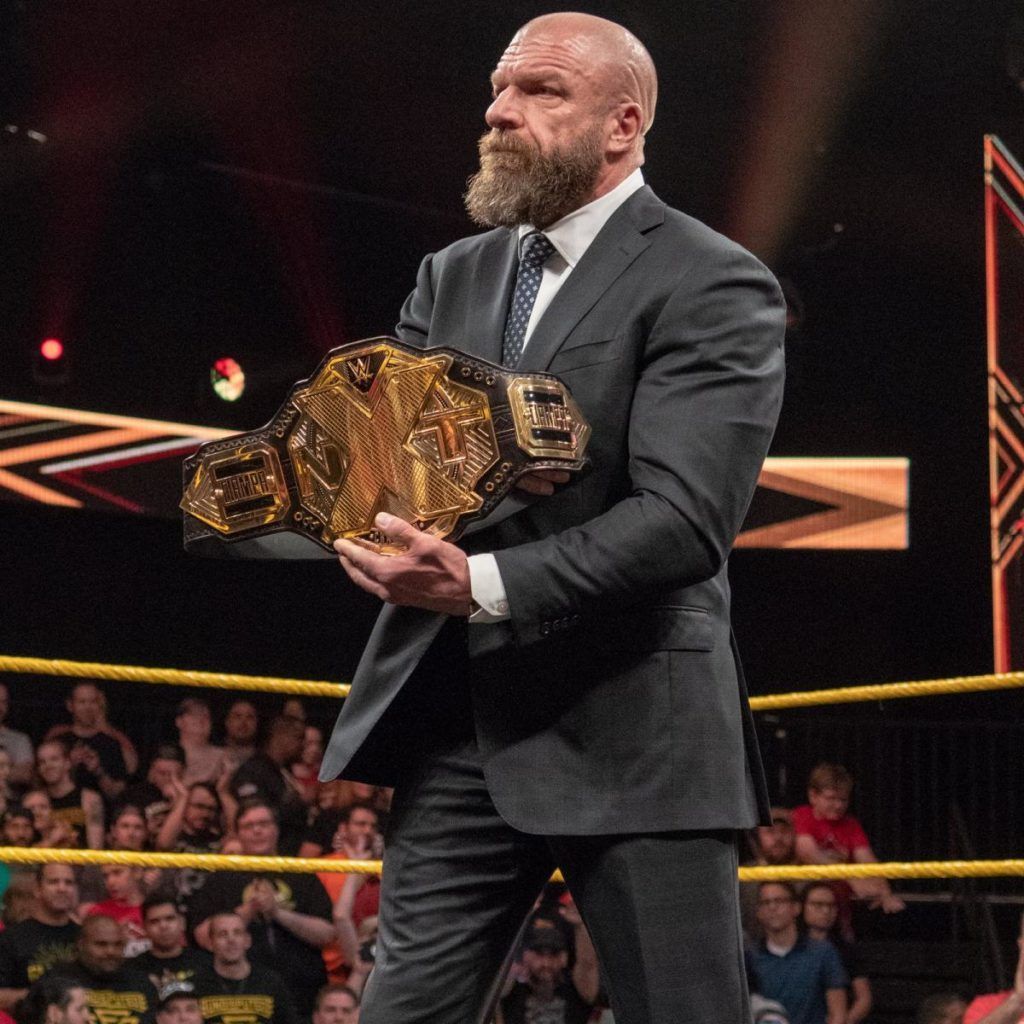 Triple H with the NXT Championship