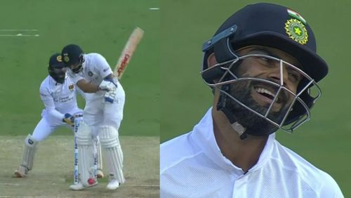 Snippets from Virat Kohli's wicket today.