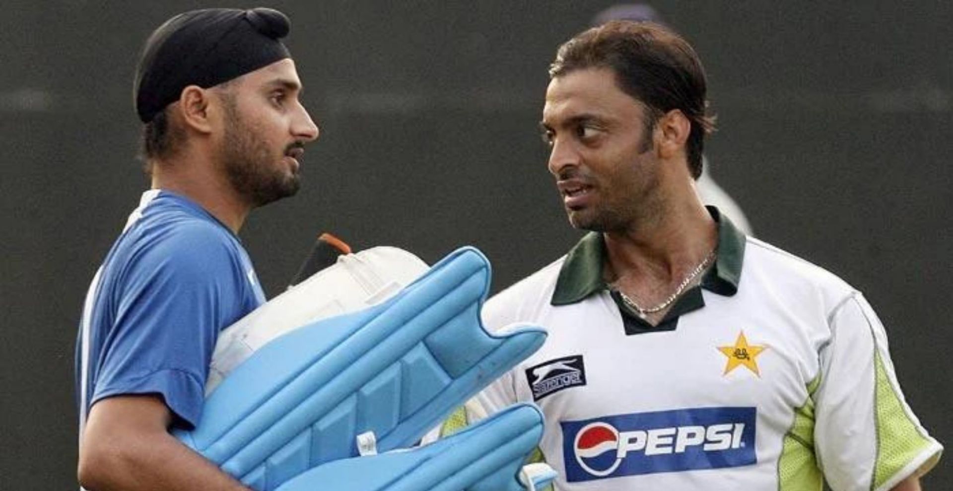 Harbhajan Singh and Shoaib Akhtar