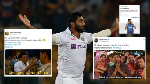 Twitter reactions to Jasprit Bumrah's five-wicket haul.