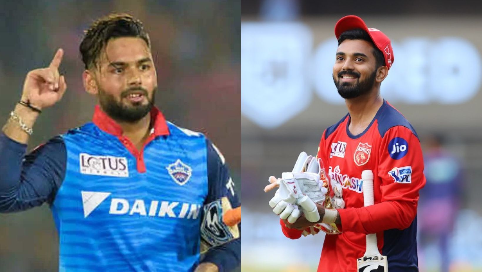 Rishabh Pant (L) and KL Rahul.