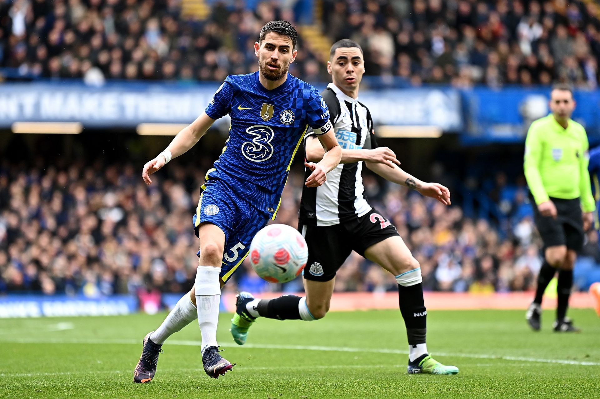 Jorginho in action in the Premier League