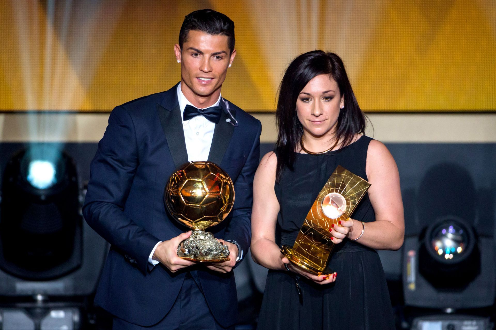 Ronaldo with the FIFA Ballon d&#039;Or