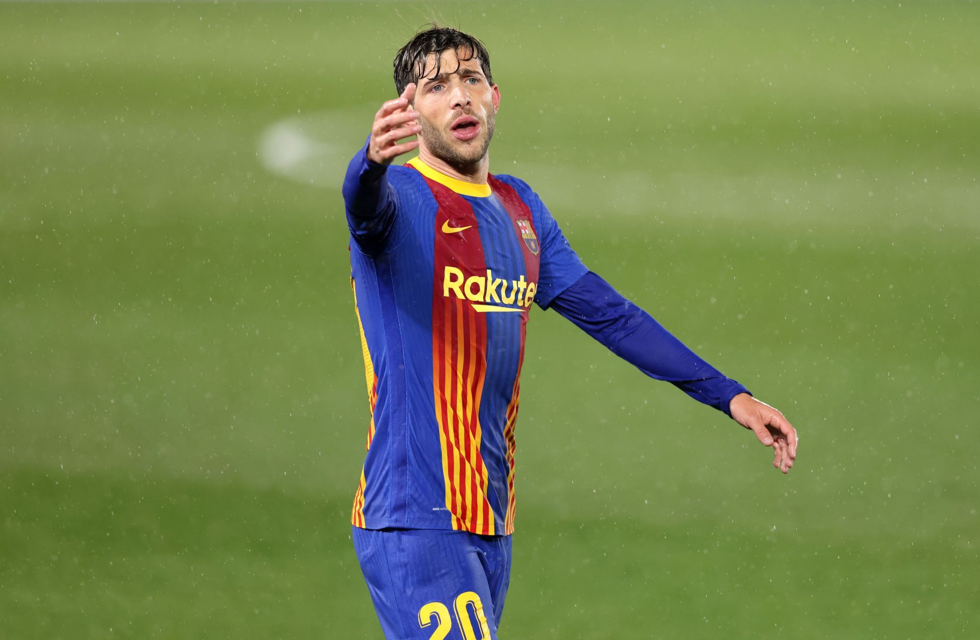 Sergi Roberto in action for FC Barcelona