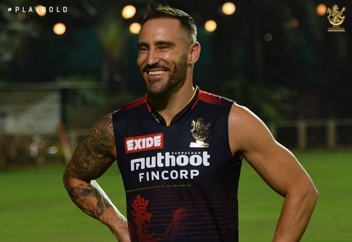 Royal Challengers Bangalore skipper Faf du Plessis. Pic: RCB/ Twitter