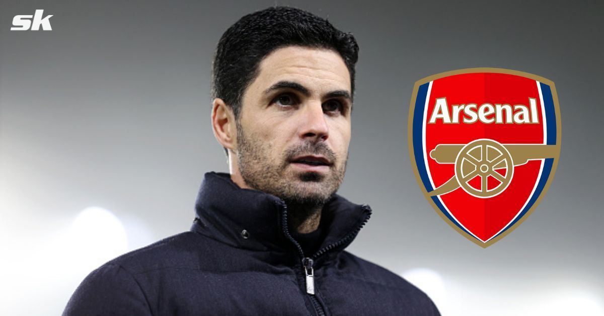 Arsenal manager Mikel Arteta looks on during a match.