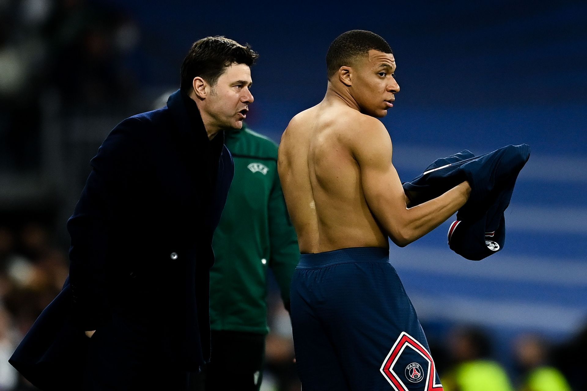 Pochettinio (left) may be heading towards the Parc des Princes exit door.