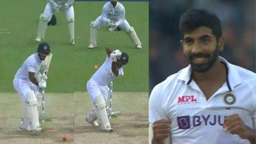 Snippets from Jasprit Bumrah's peach on Monday.