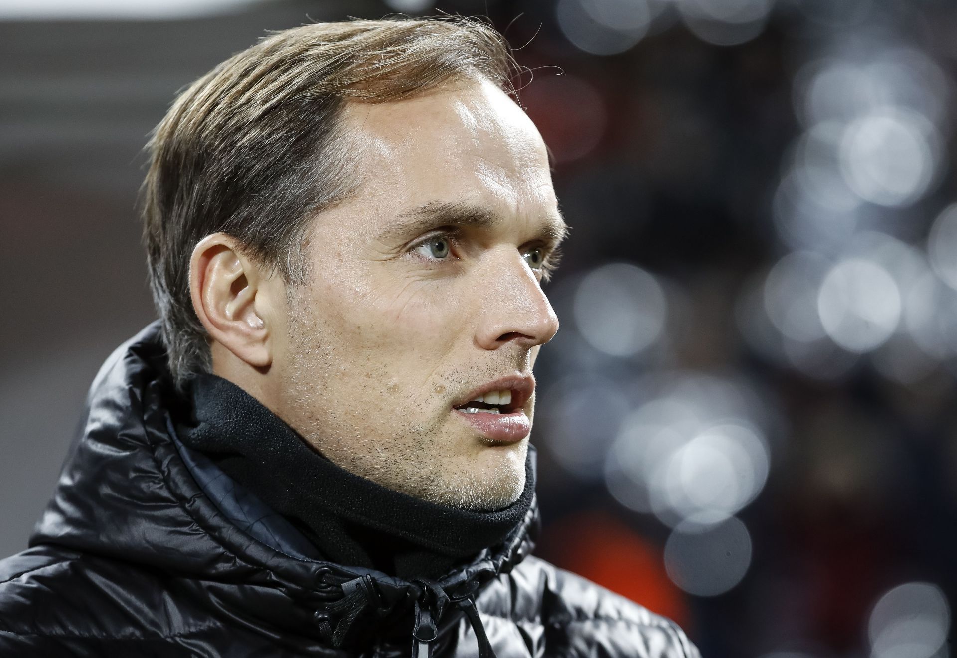Thomas Tuchel pictured during his time as PSG manager.