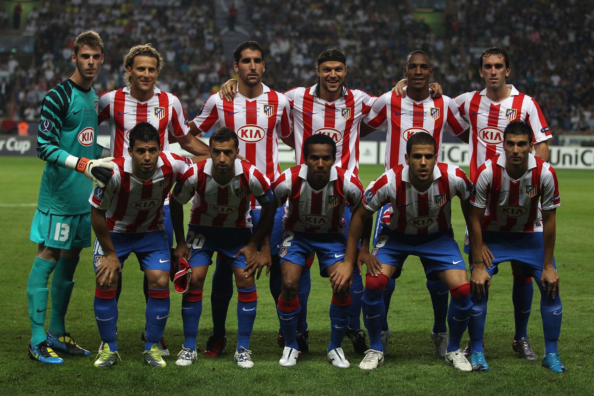 David de Gea and Diego Forlan were teammates for two seasons at Atletico Madrid