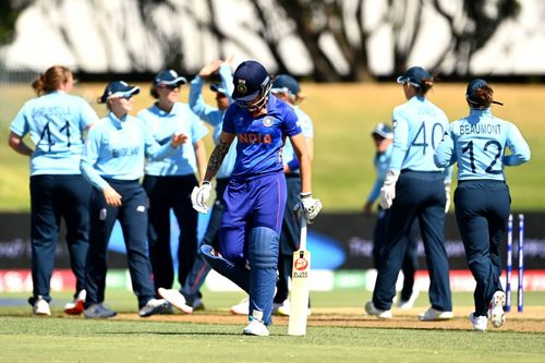 Yastika Bhatia was dismissed in the fourth over of the Indian innings