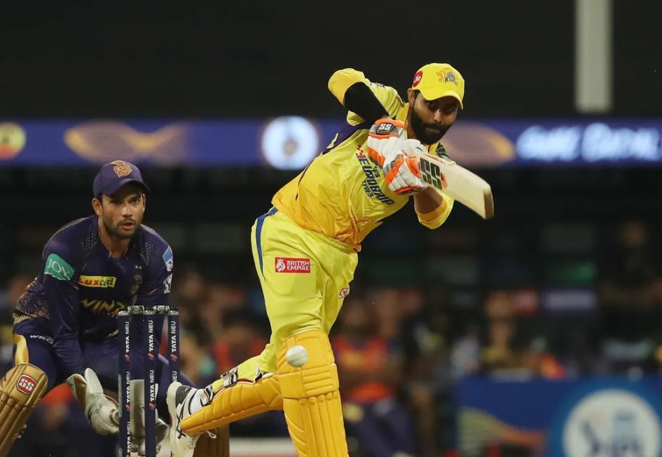 Ravindra Jadeja came into bat at No. 5 against KKR