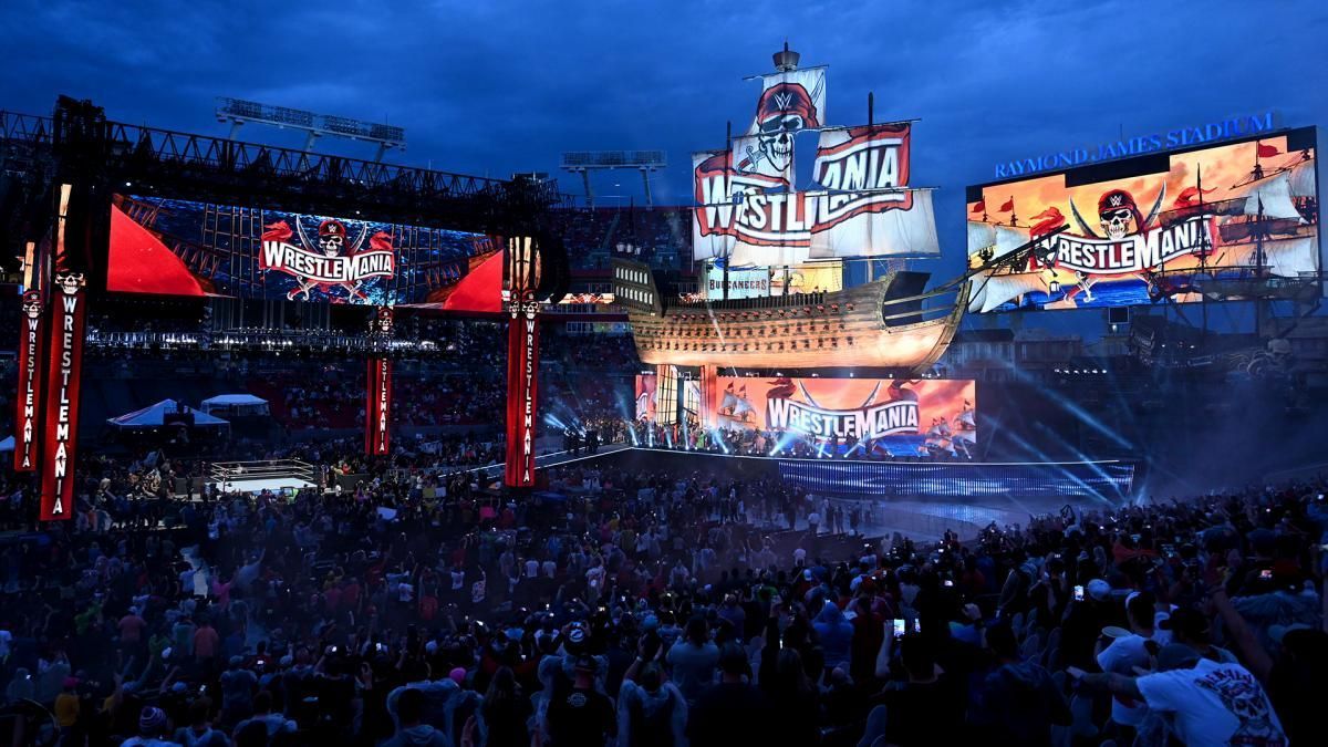 The Raymond James Stadium played host to WrestleMania 37