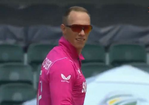 Rassie van der Dussen is set for his maiden stint with Rajasthan Royals come IPL 2022 (Screengrab via Twitter/ Cricket South Africa).