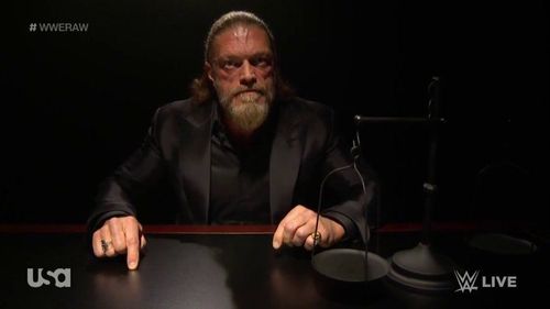 Edge delivered a dark promo on RAW