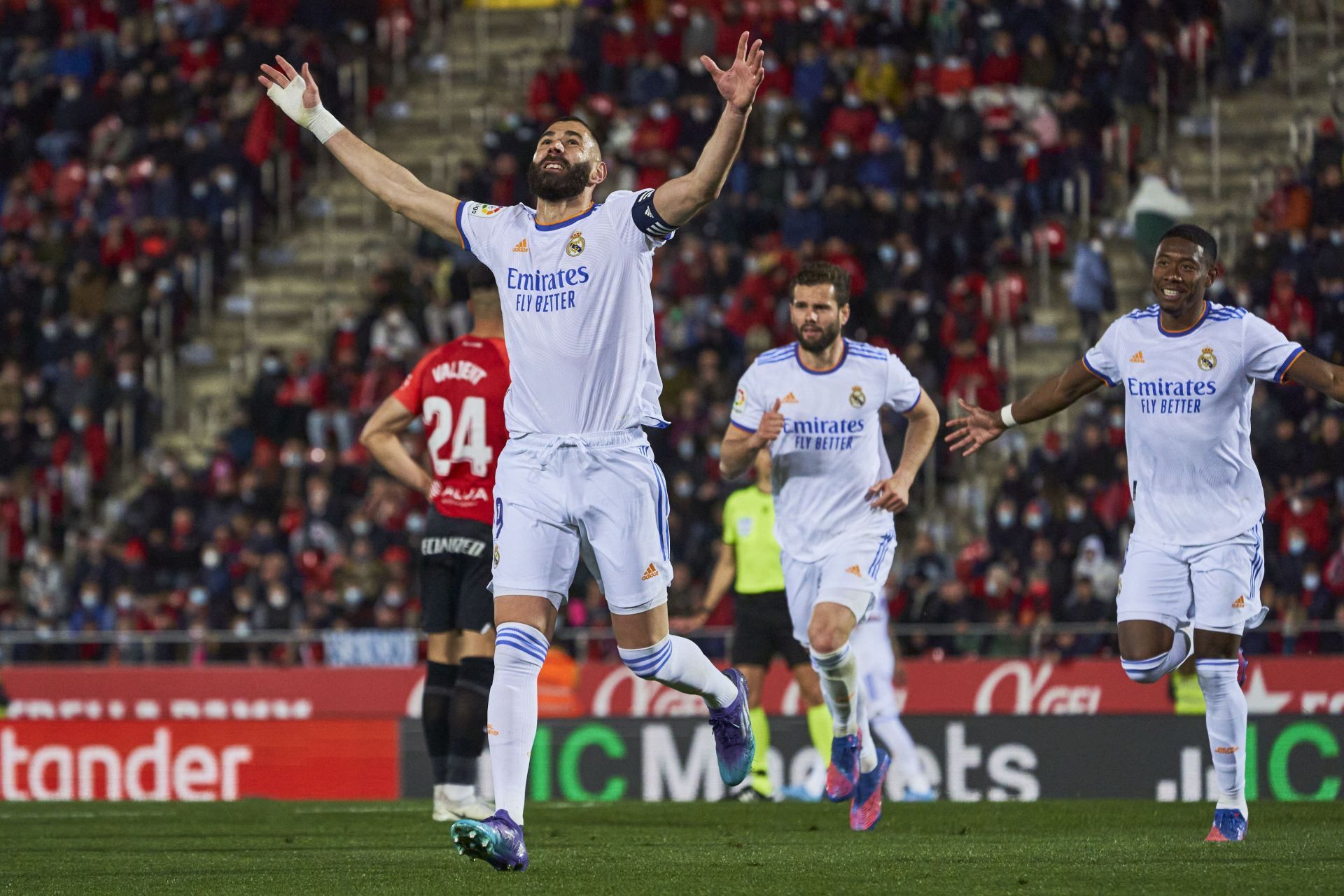 Karim Benzema scored a brace.