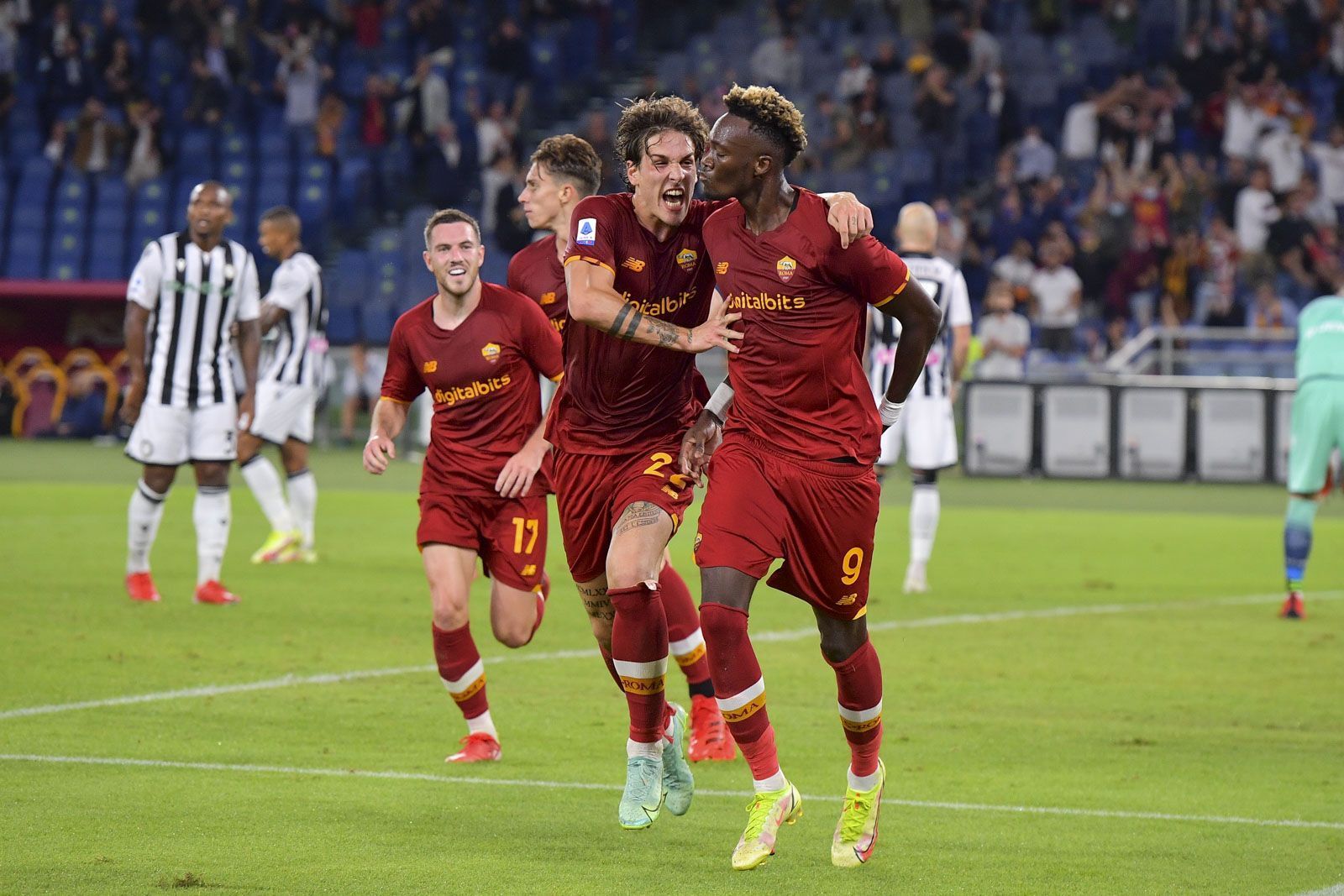 Tammy Abraham is scoring for fun at AS Roma.