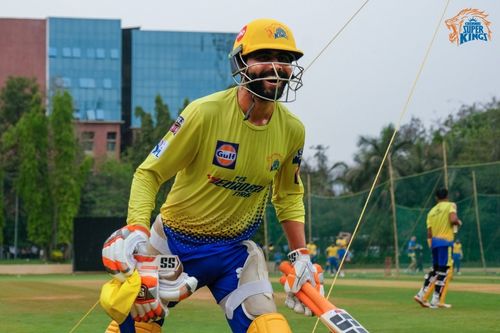 The new CSK skipper looks all excited. Pic: CSK/ Twitter