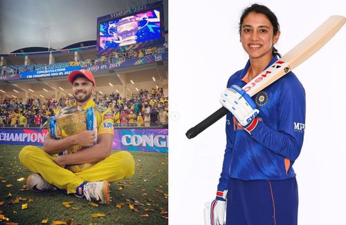 Ruturaj Gaikwad(l) and Smriti Mandhana(r). (PC: Instagram)